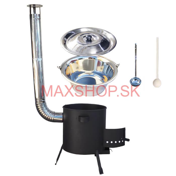 Antikorový kotlík 22 L (0,8 mm) + žiaruvzdorná kotlina (1 mm) 42 PLUS 600