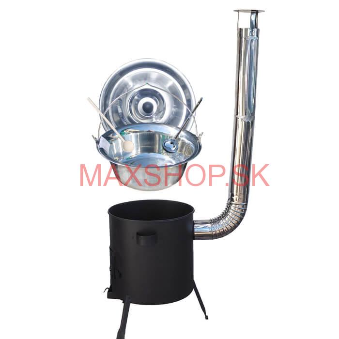 Antikorový kotlík 20 L (1,2 mm) + žiaruvzdorná kotlina (1 mm) 42 PLUS 600