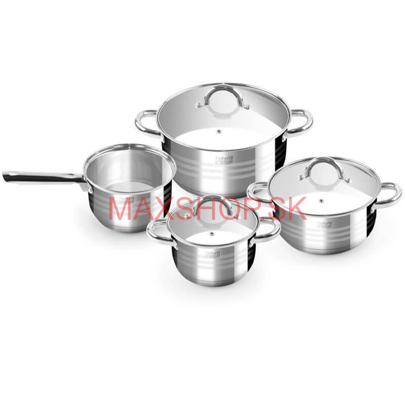 Nerezové hrnce 4 ks