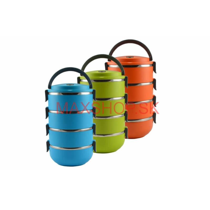 Jedlonosič - obedár 4 dielny modrý