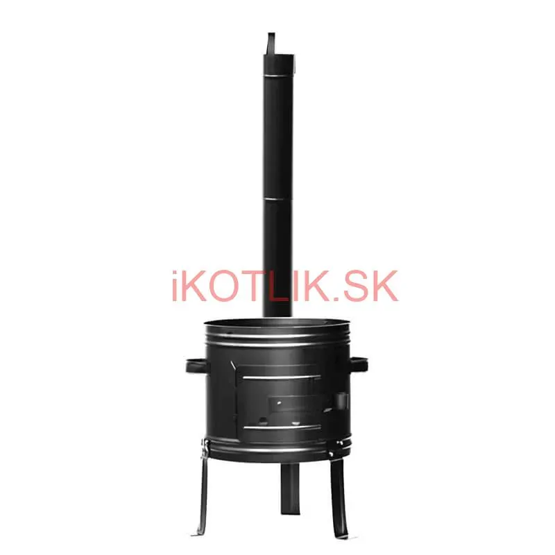 Smaltovaný kotlík 13 L + kovová kotlina 36 KOV + misky 12 ks