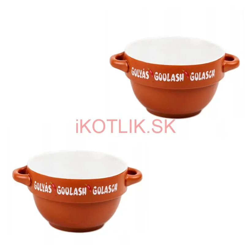 Keramické misky na servírovanie gulášu 0,75 l, 4 ks