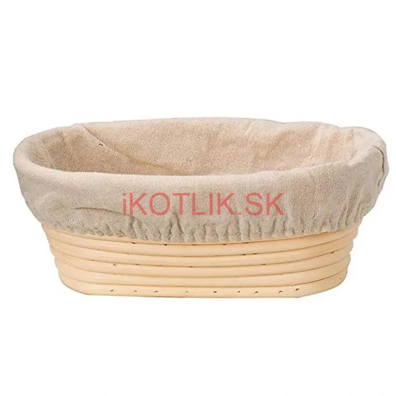 Ratanová miska na kysnutie chleba – oválna