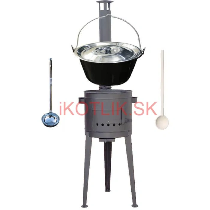 Smaltovaný kotlík 30 L (1,2 mm) + vysoká kotlina 47 cm (2 mm) HODO PLUS 600