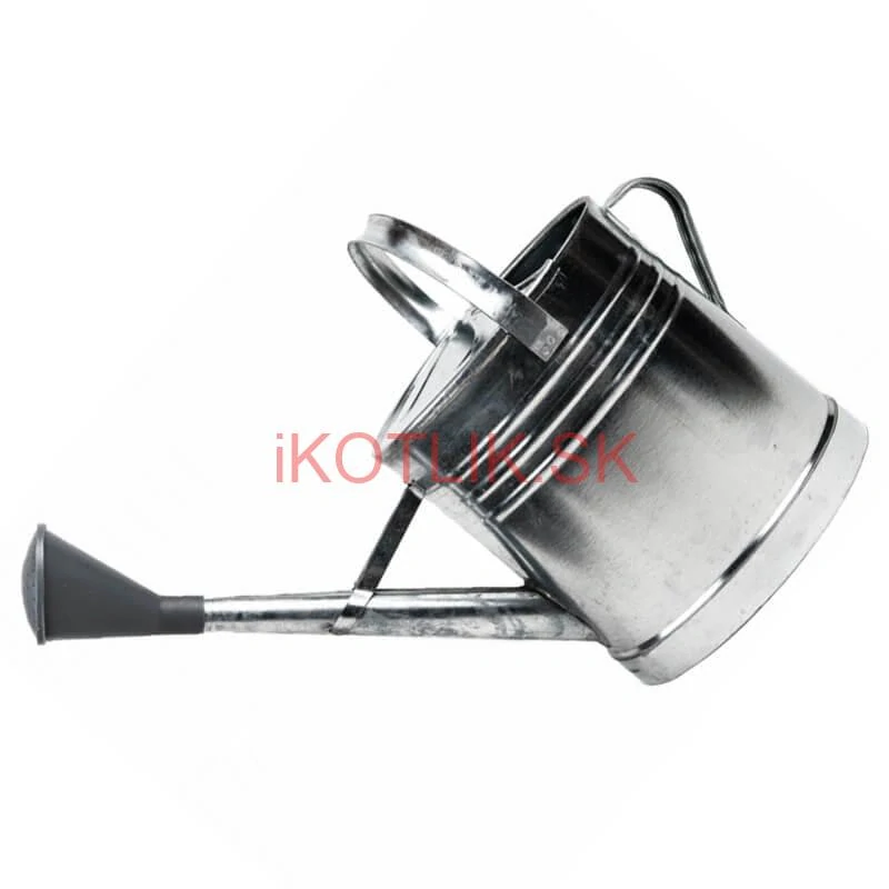 Pozinkovaná krhlica s ružicou 12 l (plechová)