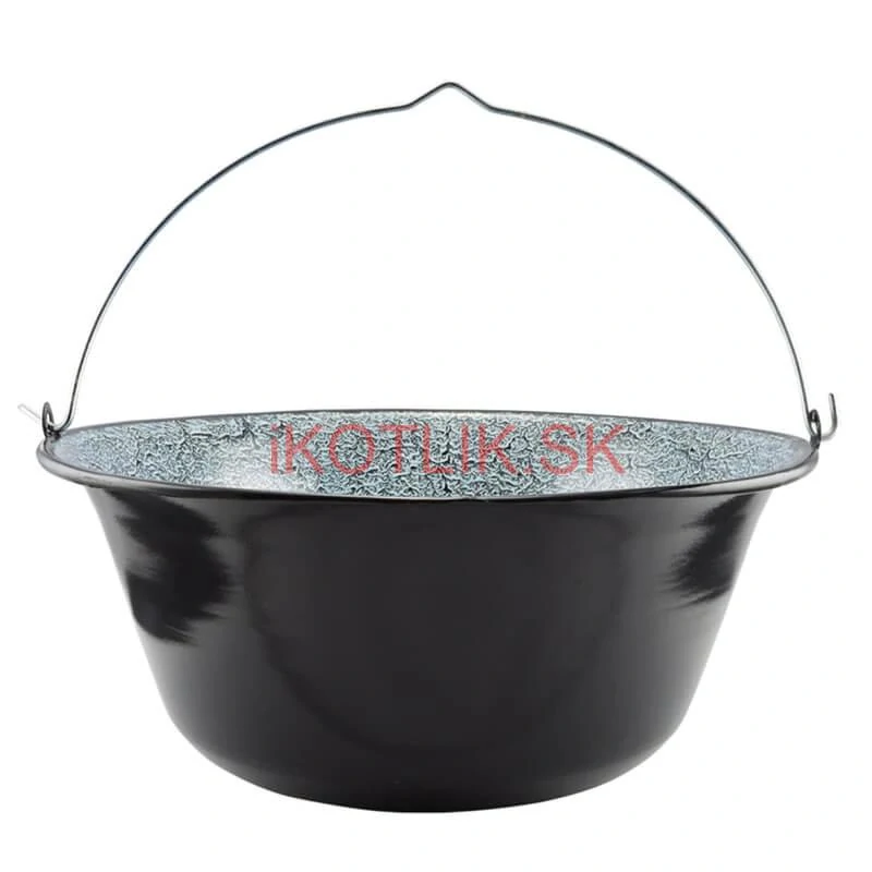 Smaltovaný kotlík (1,2 mm) 25 L + plynový horák k PB + nízka kotlina 42 PLUS 600 + nerezová pokrievka INOX