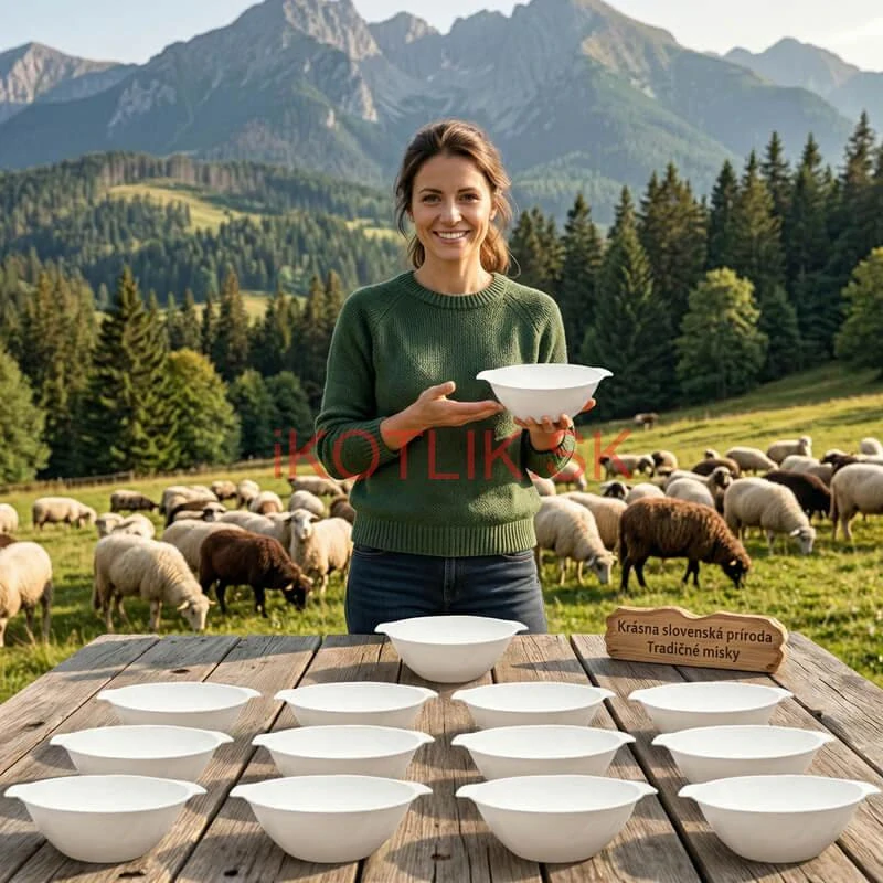 Sada 24 ks: Plastová miska na fajnový kotlíkový guláš a polievky – 750 ml