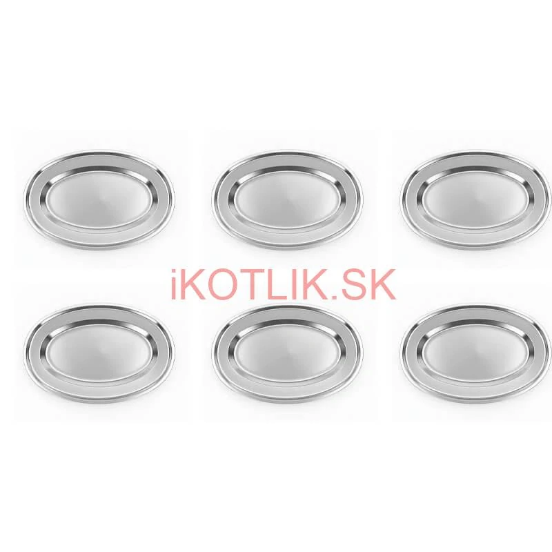 Nerezové podnosy pre catering – set 6 ks (45,5cm) - Servíruj s istotou a štýlom