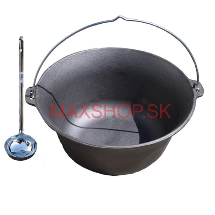 Liatinový kotlík 10,8 L + antikórová naberačka