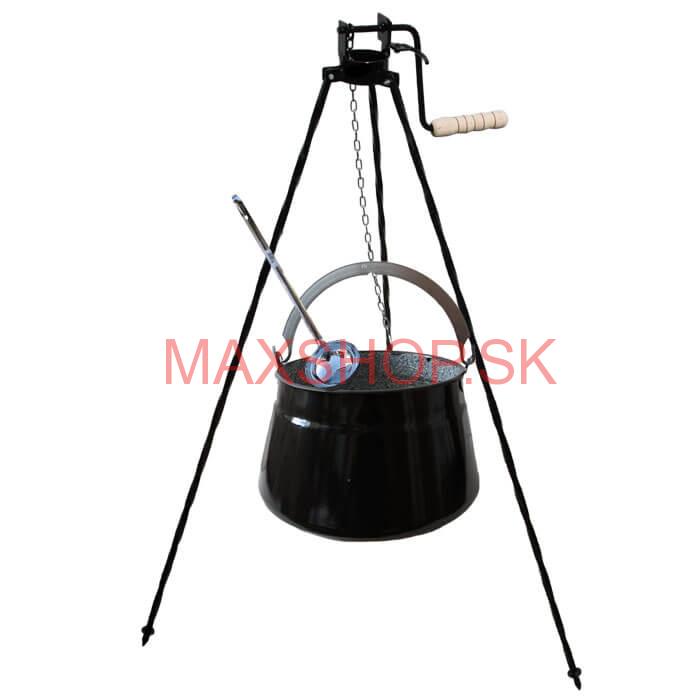 Kotlík na ryby 10 L + trojnožka s kladkou