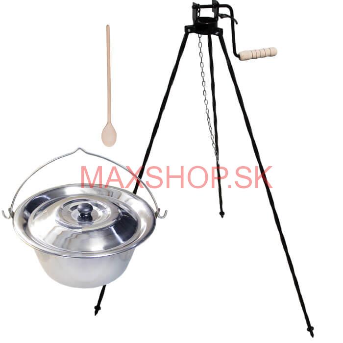 Antikorový kotlík 20 L (1,2 mm) + stojan s kladkou VAR