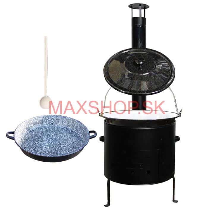 Kotlíkový gulášový Party set + smaltovaný kotlík 16 L