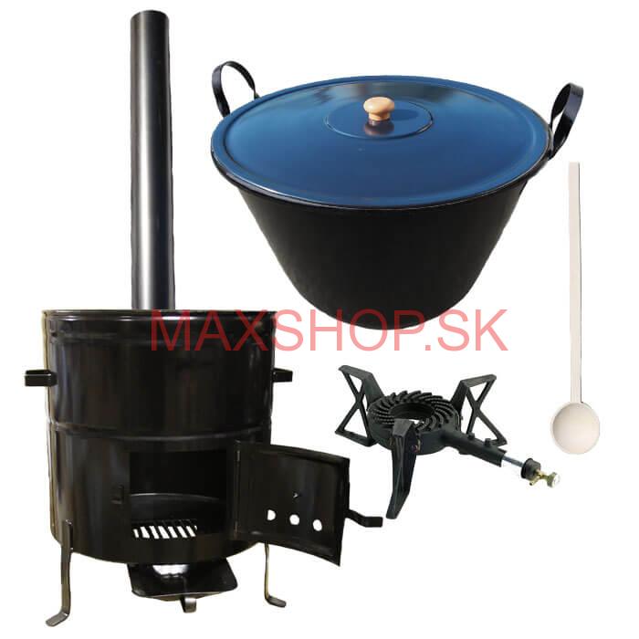 Zabíjačková súprava + smaltovaný kotol 80 L + horák KEMPER