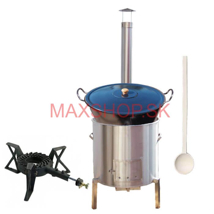 Zabíjačková súprava + nerezový kotol 60 L + horák KEMPER