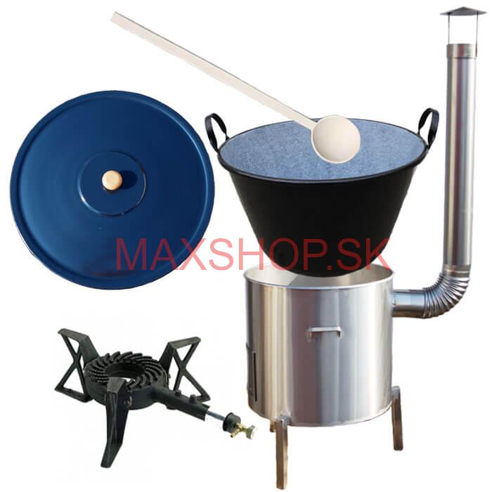 Zabíjačková súprava + smaltovaný kotol 50 L + horák KEMPER