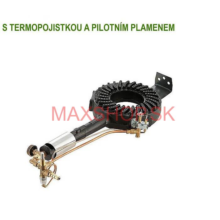 Plynový liatinový horák 8800W Industriale s termopoistkou a pilotným plameňom