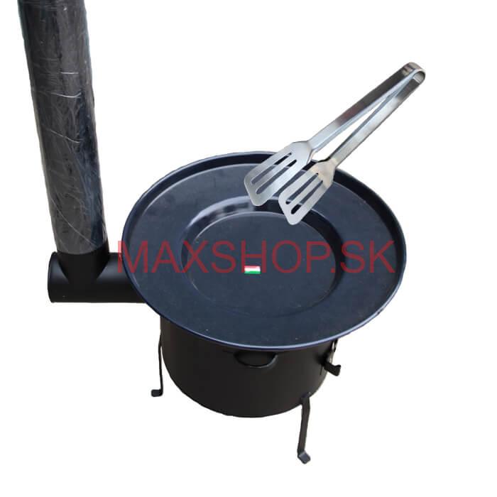 Grilovacia panvica s retiazkou + kotlina 39 cm