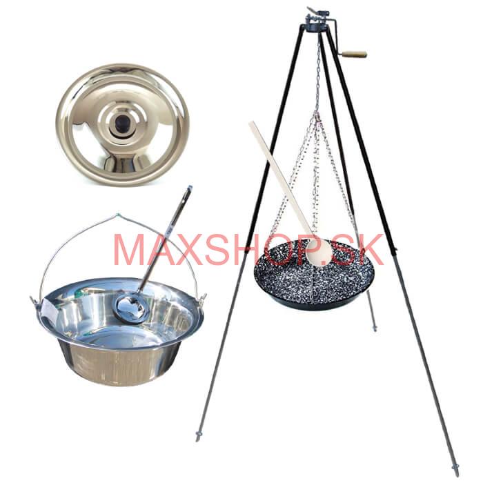 Kotlík s trojnožkou VAR 20 L ANTIKOR + Grilovacia panvica 