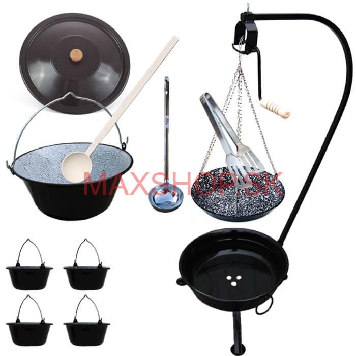 Kotlíková súprava 13 L SMALT + grilovacia panvica PARTY MIX