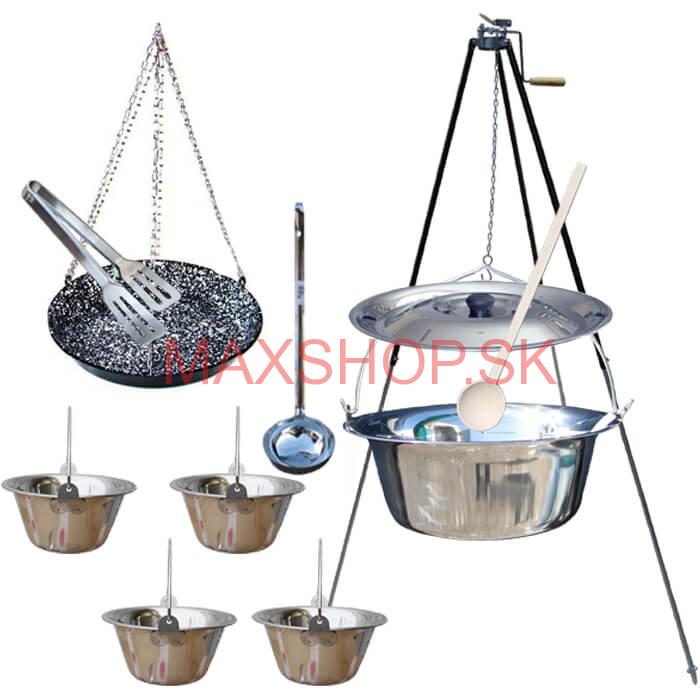 Kotlíková súprava 20 L NEREZ + grilovacia panvica PARTY VAR