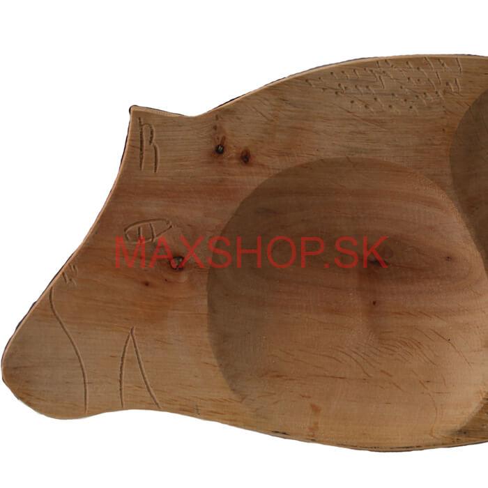 Servírovací drevený podnos Prasiatko