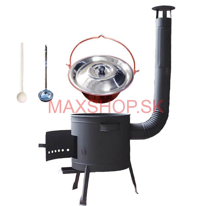 Kotlíkový gulášový set 42 PLUS 600 + medený kotlík 20 L (1,2 mm)