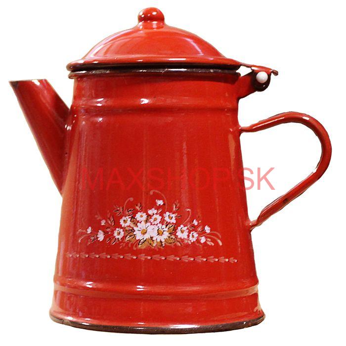 Smaltovaná kanvica 1 L DEKO