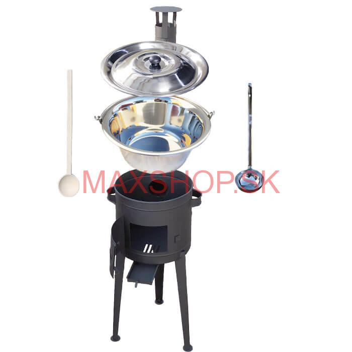 Kotlíkový gulášový set 36 PLUS 600 + nerezový kotlík 15 L (1,2 mm)