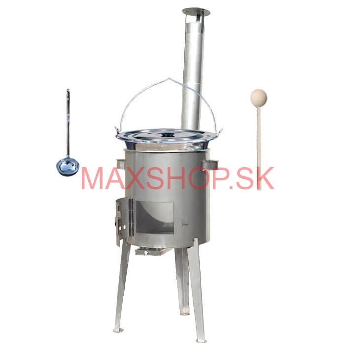 Antikorový kotlík 22 L (0,8 mm) + nerezová kotlina 42 cm LUXUS