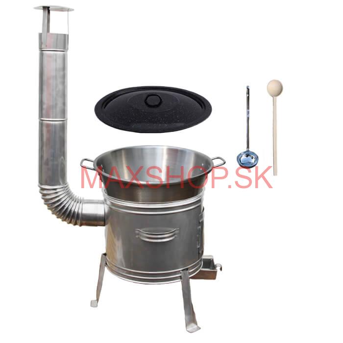 Nerezový kotol 40 L + nerezová kotlina 45 cm TOPLUX