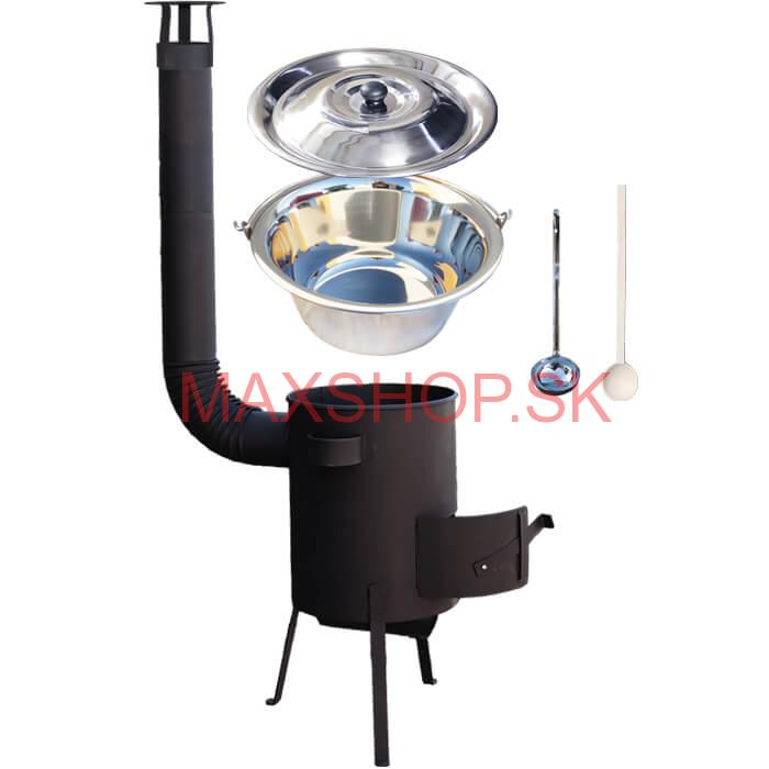 Antikorový kotlík 22 L (0,8 mm) + žiaruvzdorná kotlina 42 PLUS 600 4 MM