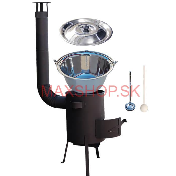 Antikorový kotlík 30 L (1,2 mm) + žiaruvzdorná kotlina 45 PLUS 600 4 MM