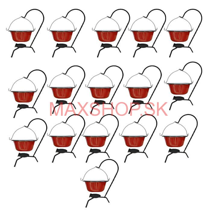 Servírovacia súprava SMALT RED 16 ks