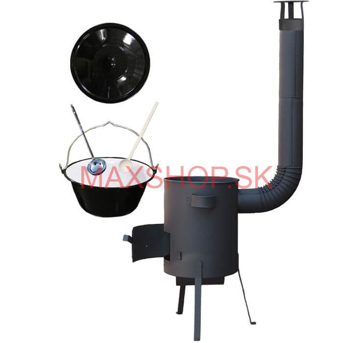 Smaltovaný kotlík 16 L + žiaruvzdorná kotlina 39 PLUS 600 4 MM