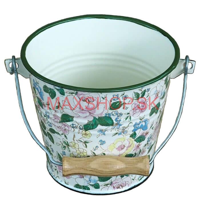 Smaltované vedro 1 L DECOR