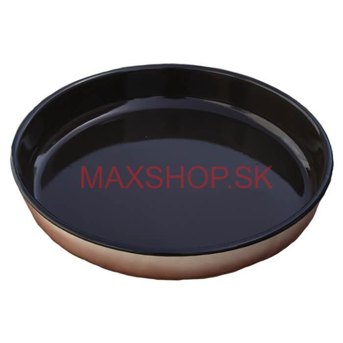 Smaltovaný okrúhly pekáč 34 cm, výška 8 cm
