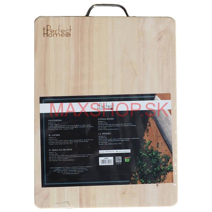 Drevená, masívna doska na krájanie 40 x 30 cm