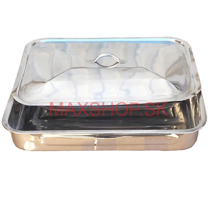 Nerezový pekáč s pokrievkou 42 x 31 cm INOX