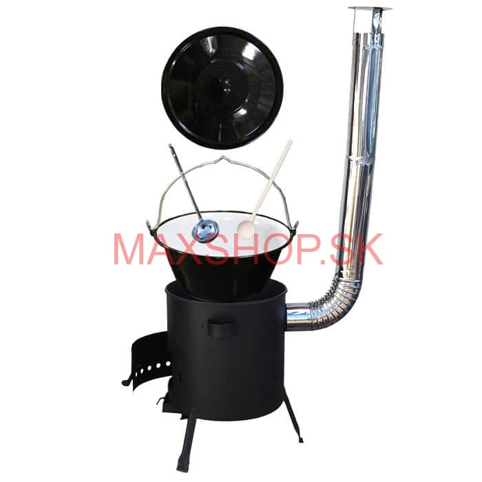 Smaltovaný kotlík 30 L + žiaruvzdorná kotlina (1 mm) 42 PLUS 600