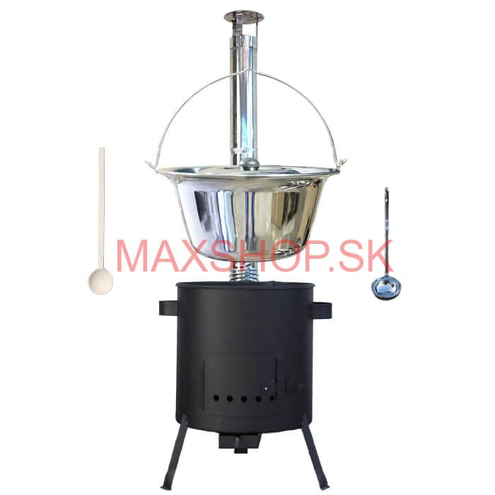 Antikorový kotlík 20 L (1,2 mm) + žiaruvzdorná kotlina (1 mm) 42 PLUS 600