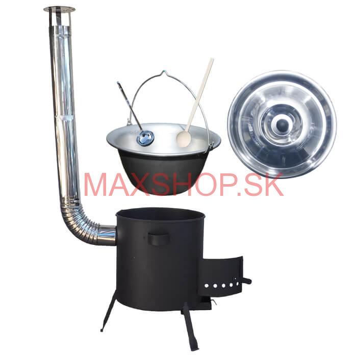 Nerezový kotlík 20 L (1,5 mm) + žiaruvzdorná kotlina (1 mm) 42 PLUS 600