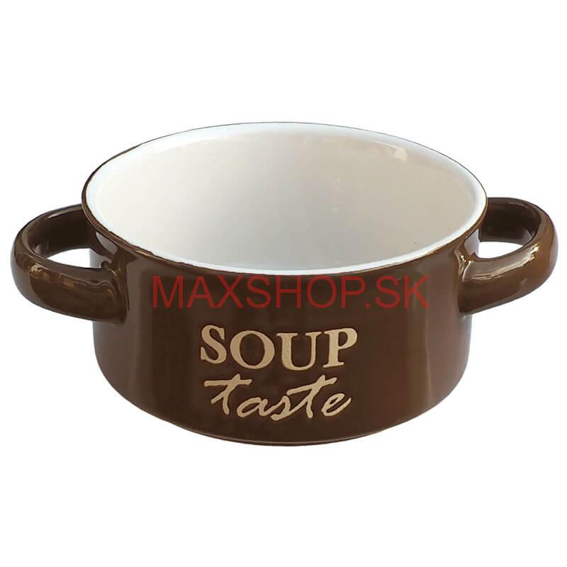 Keramická miska na polievku-hnedá SOUP