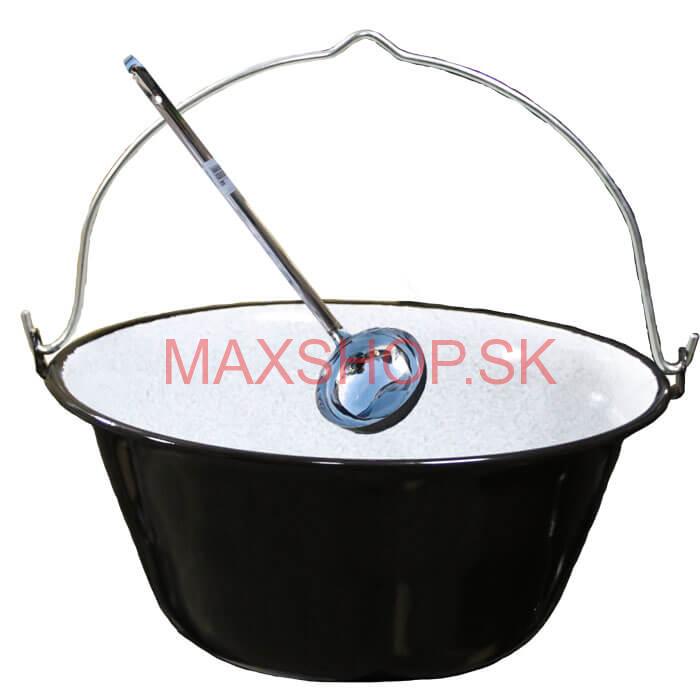 Smaltovaný kotlík 13 L + antikórová naberačka