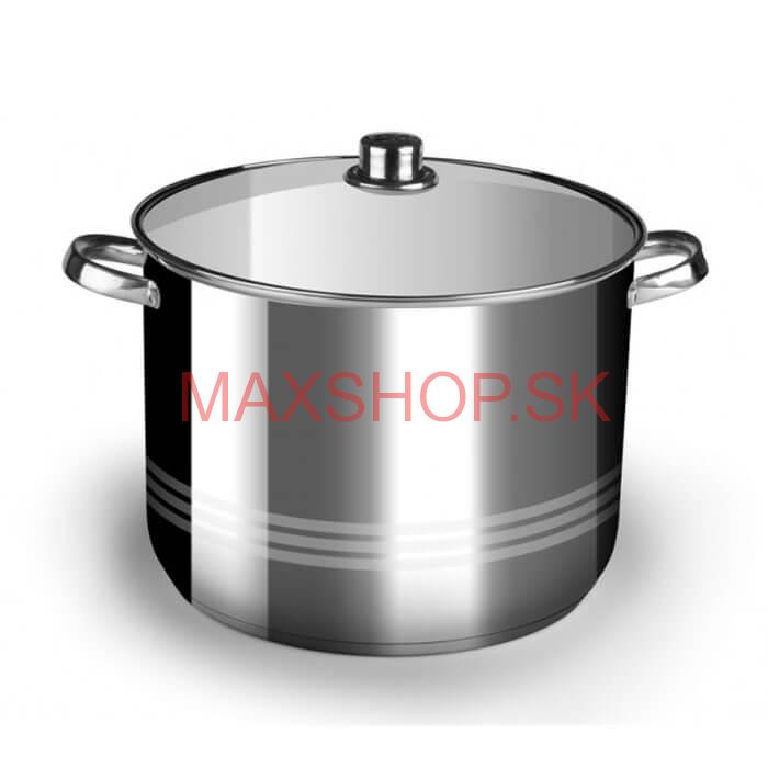 Nerezový hrniec 16 L + sklenená pokrievka
