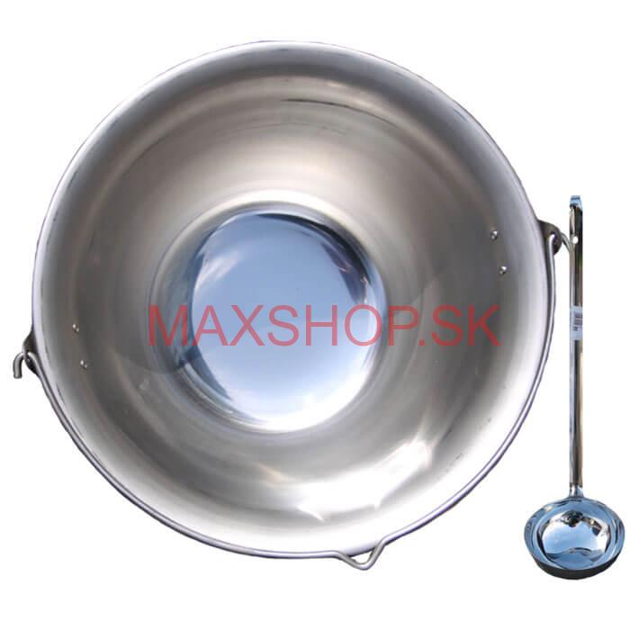 Nerezový kotlík 15 L + antikórová naberačka