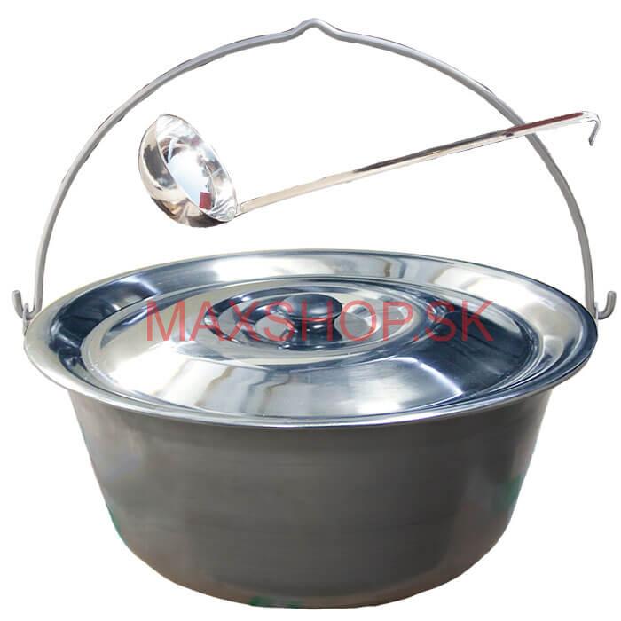 Nerezový kotlík 10 L (1,5 mm) + antikorová pokrievka