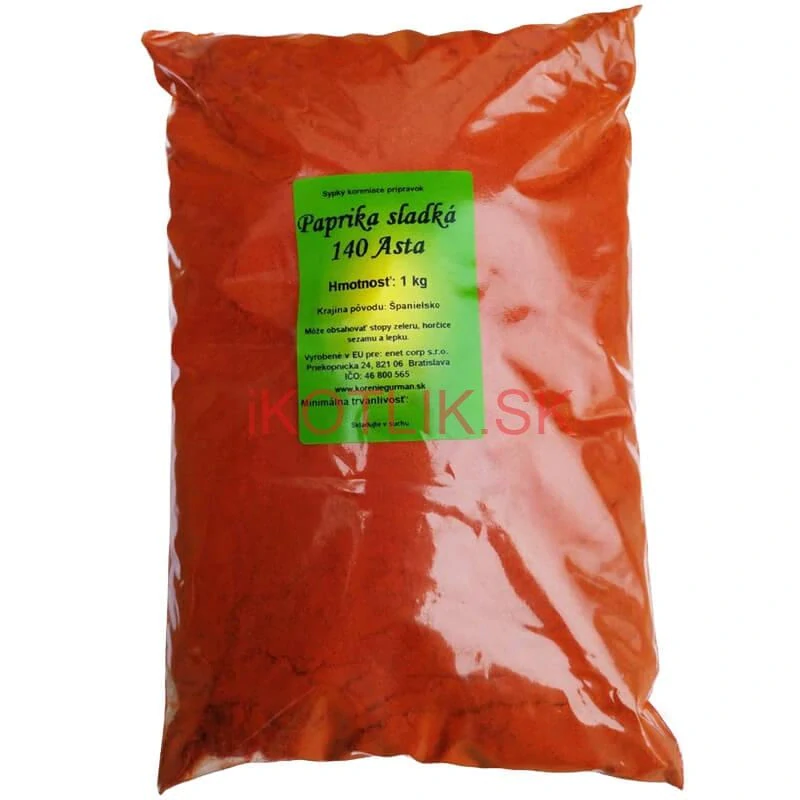 Sladká paprika mletá 140 ASTA 1 kg – paprika na guláš