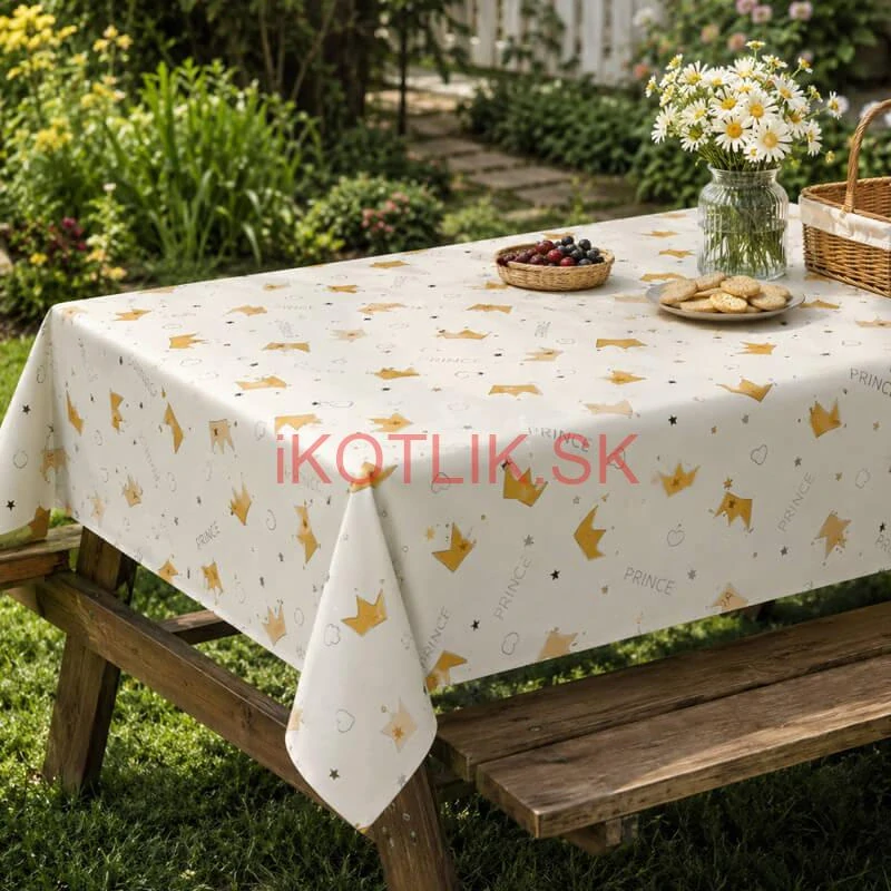 Detský umývateľný PEVA obrus Prince 137 × 183 cm