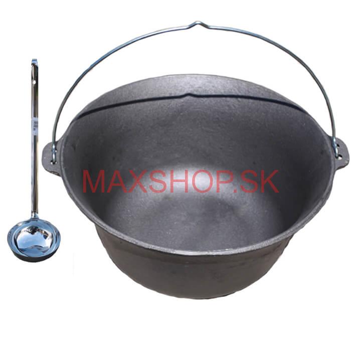 Liatinový kotlík 7,2 L + antikórová naberačka