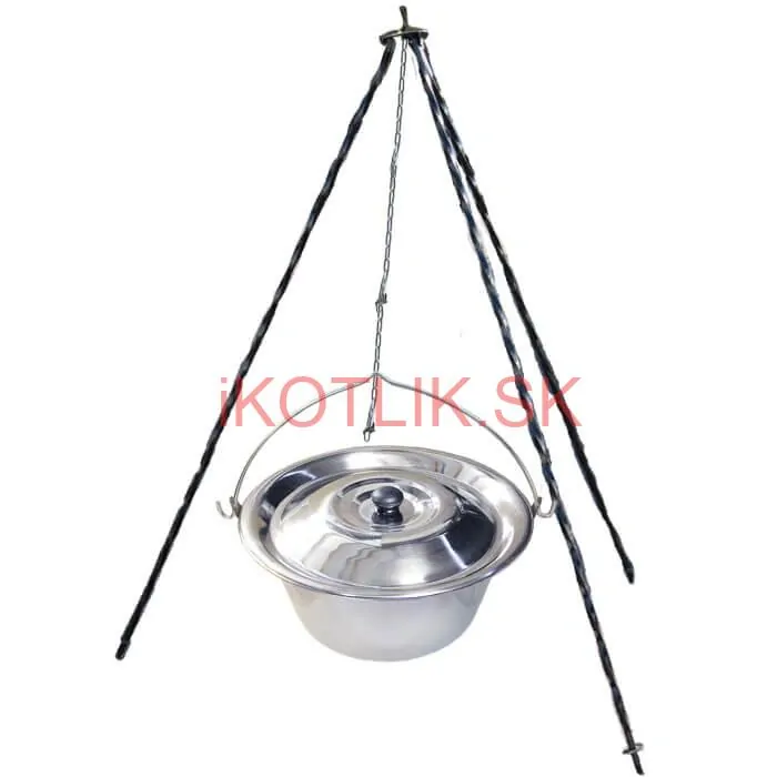 Nerezový kotlík 8 L INOX  + pokrievka + stojan CLASSIC